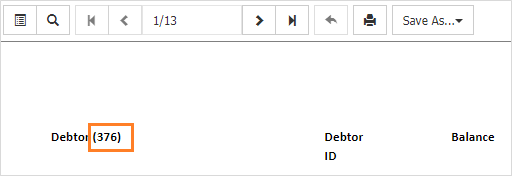 show item count report